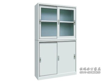 上玻下铁移门柜