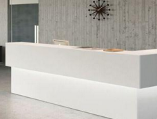 如何通过前台接待台的设计反应出公司形象